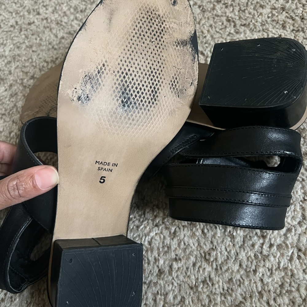 ASOS LEATHER STRAPPY SANDALS - Picture 5 of 7